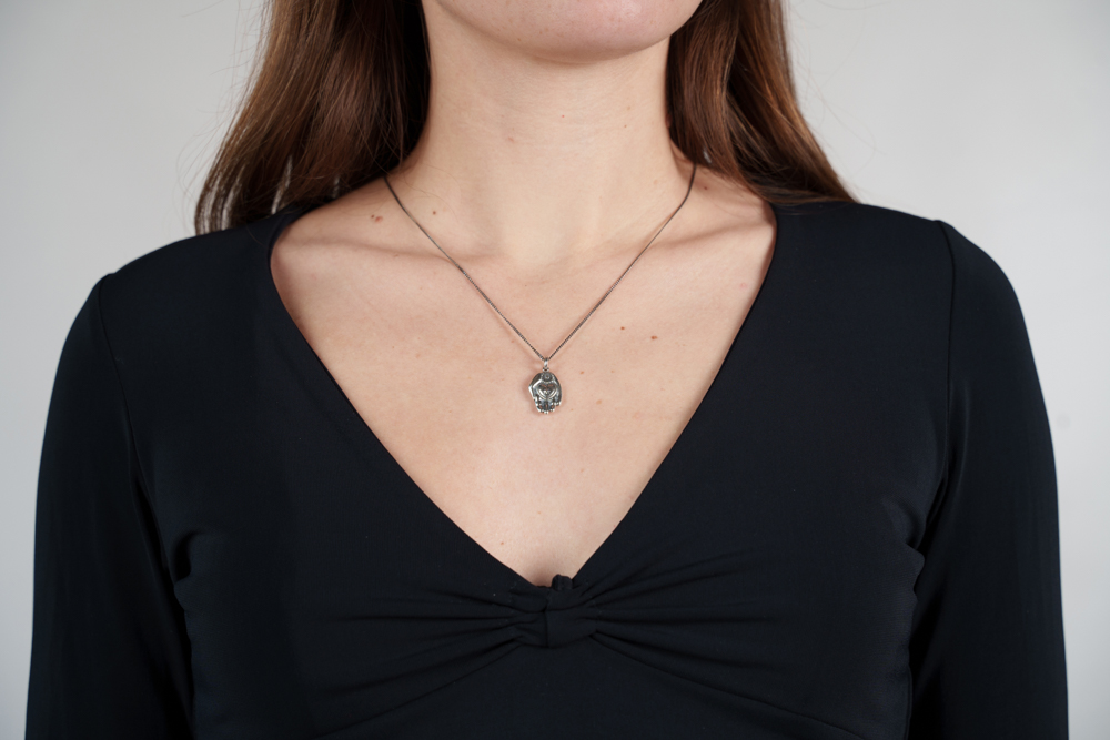 Elli Collana Con Gufo In Argento 925 E Cristalli – Lunga 70 Cm, Gioiello Donna, Regalo Di Natale